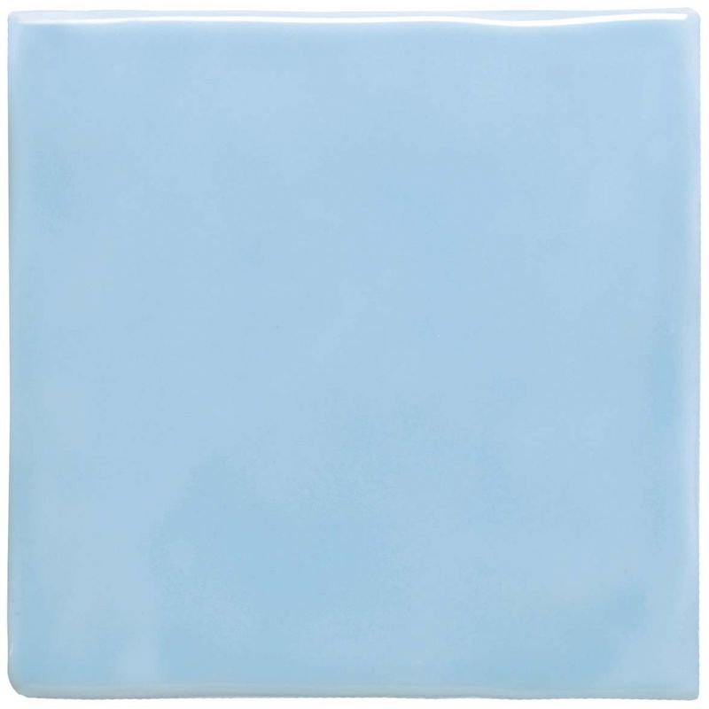 Sky Blue 127mm Field Tile | Blue Glazed Square Tile | Original Style